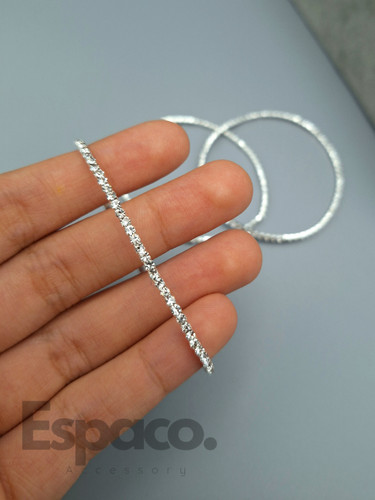 دستبند تنیسی نقره ای کشی